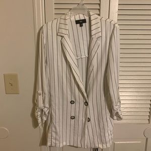 Mossimo Supply Co. Jackets & Coats - White pinstripe blazer Mossimo Supply Co. Jackets & Coats - White pinstripe blazer